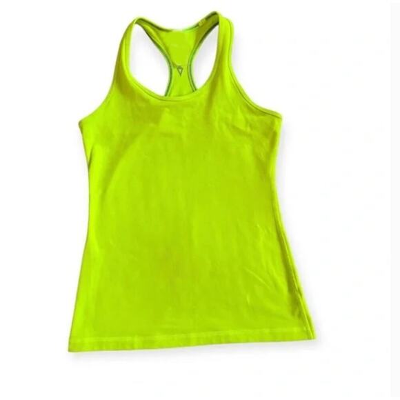 Ivivva Girls Keep Ur Cool Racerback Athletic Activewear Tank Top Neon Green Sz 4 - Picture 1 of 2